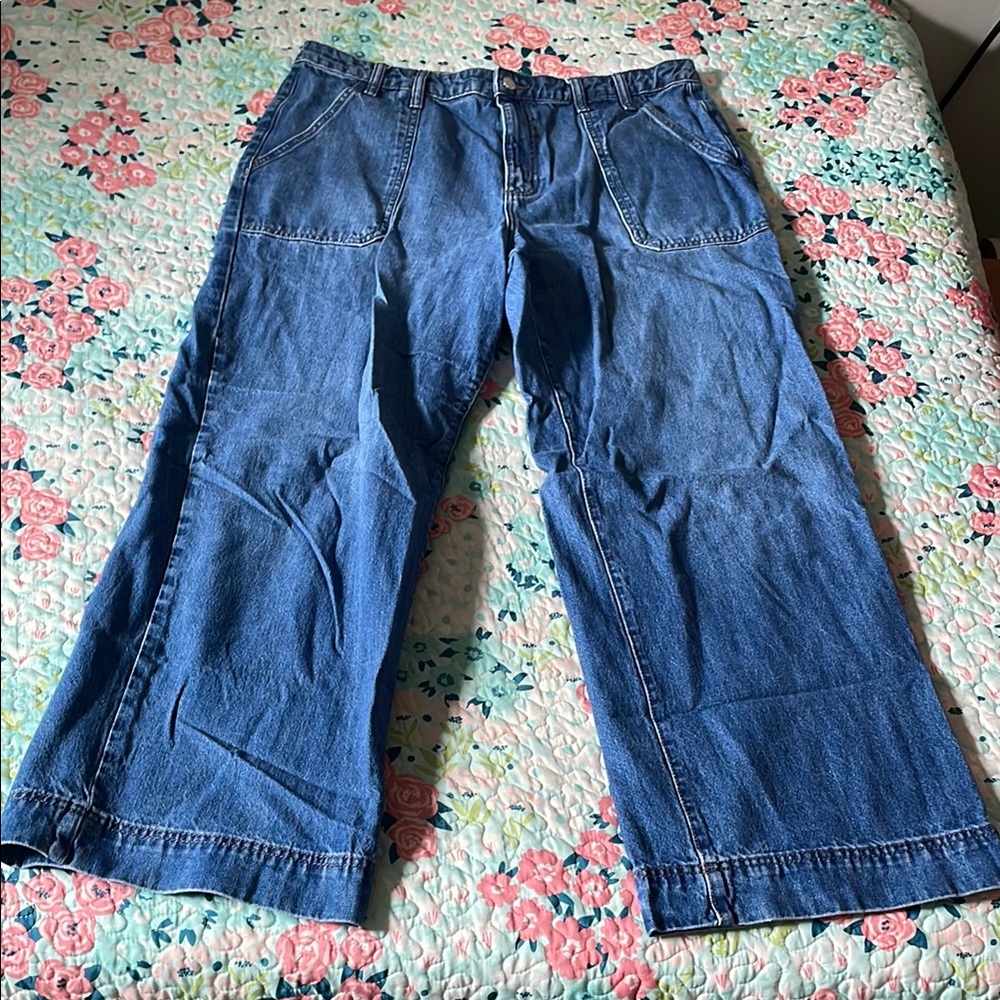 Universal Thread Blue Flare Wide Leg Jeans